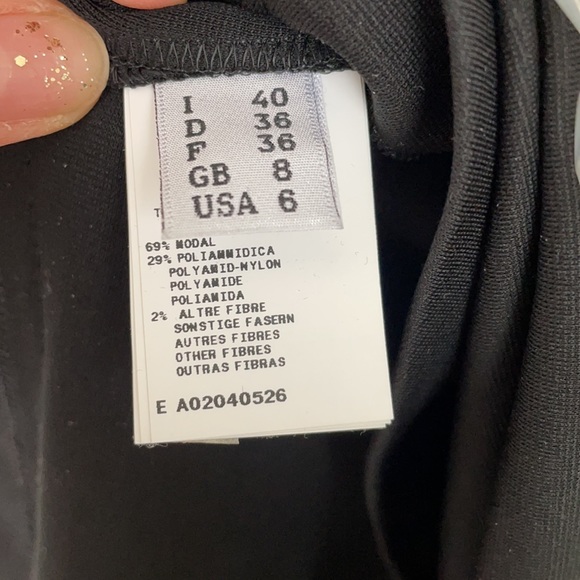 Moschino Vintage White Collar buttoned Waste Black Top - Picture 4 of 9